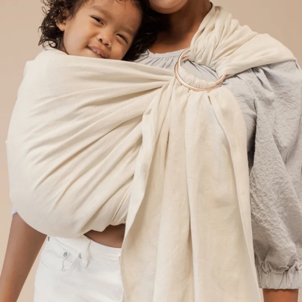 WildBird Ring Sling - Sparrow (beige) w. Rose Gold ring